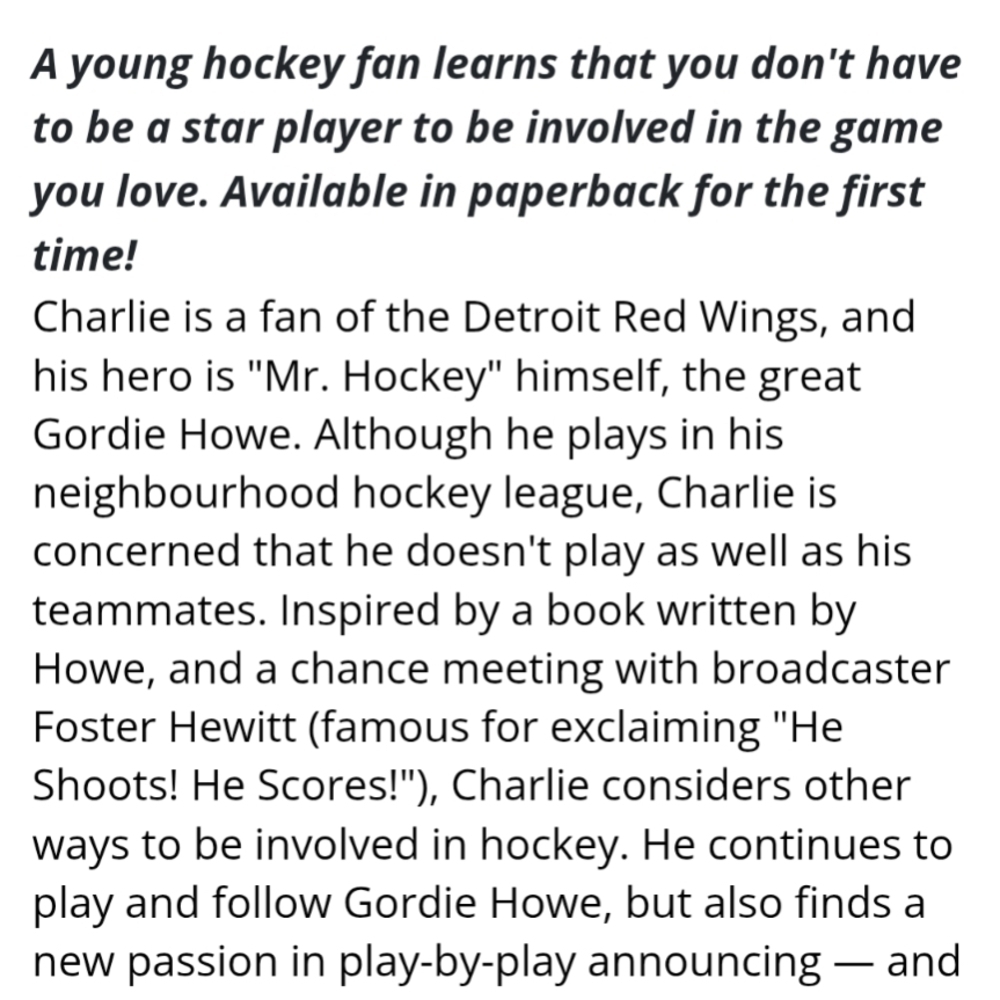 "A Hero Named Howe" Hardcover with Paper Sleeve Hockey Book/Story - Picture 3 of 3